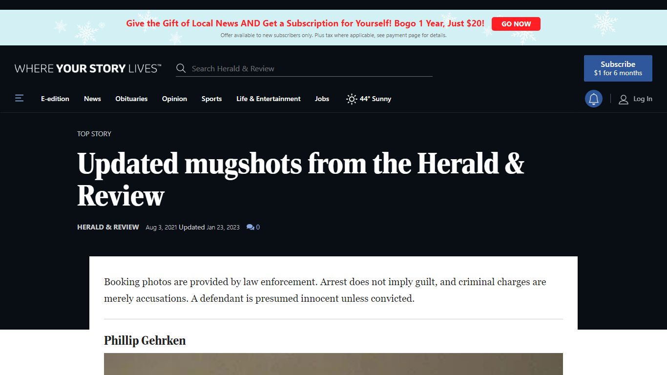 Updated mugshots from the Herald & Review